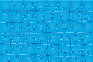 Jigsaw Puzzle Pattern. 48 pieces.