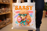 Sassy Retro Poodle Dog PNG, a Seasonal Illustration by Sublimation Artist (Thumbnail 8 of 9)