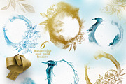 Watercolor Raven Clipart Set, an Animal Illustration by ArtCreationsDesign (Thumbnail 2 of 7)