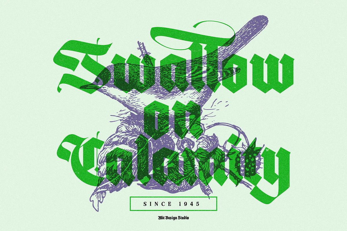 Black Brave Typeface, a Blackletter Font by alit design (Photo 4 of 21)