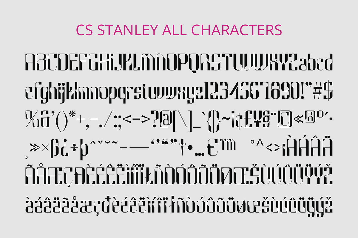 CS Stanley – Techno Font, a Sans Serif Font by Craft Supply Co. (Photo 8 of 8)