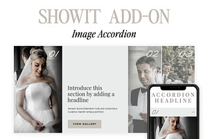 Showit Addon - Image Accordion