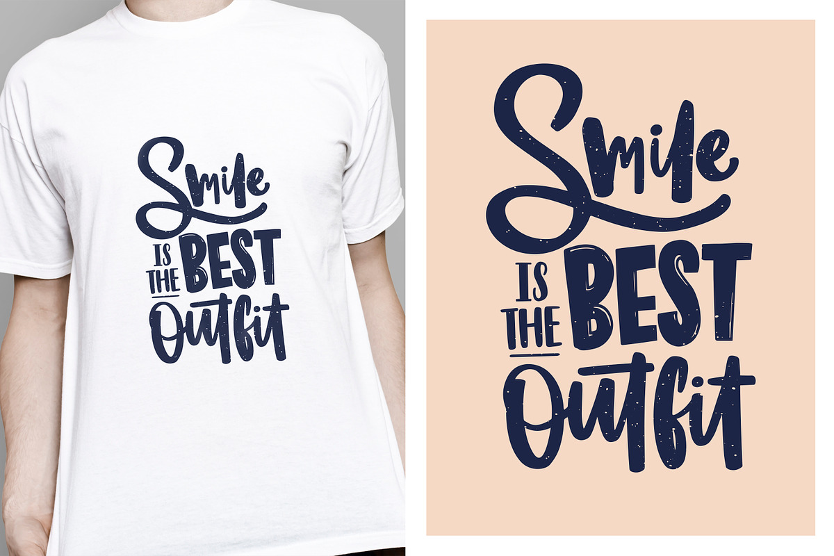 Smile is the best outfit lettering, a Decorative Illustration by Good Studio (Photo 3 of 5)