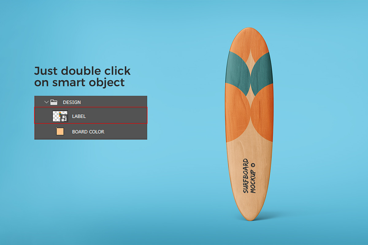 Wooden Surfboard Mockup, a Product Mockup by RamStudio2 (Photo 13 of 16)