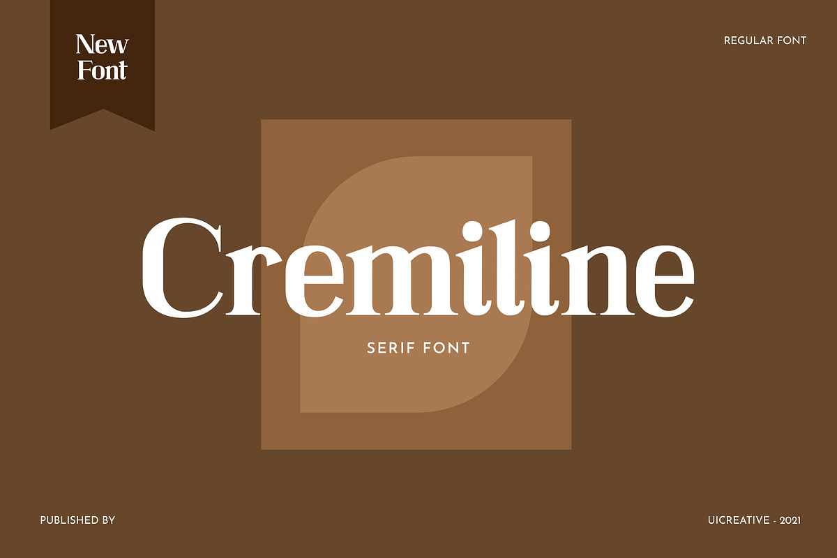 Cremiline Serif Font, a Serif Font by UICreative (Photo 1 of 6)