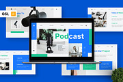 Podcast - Content Creator GSL, a Presentation Template by Deepslide Studio (Thumbnail 1 of 6)