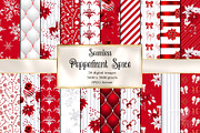 Peppermint Spice Digital Paper, a Texture Graphic by Digital Curio (Thumbnail 1 of 7)