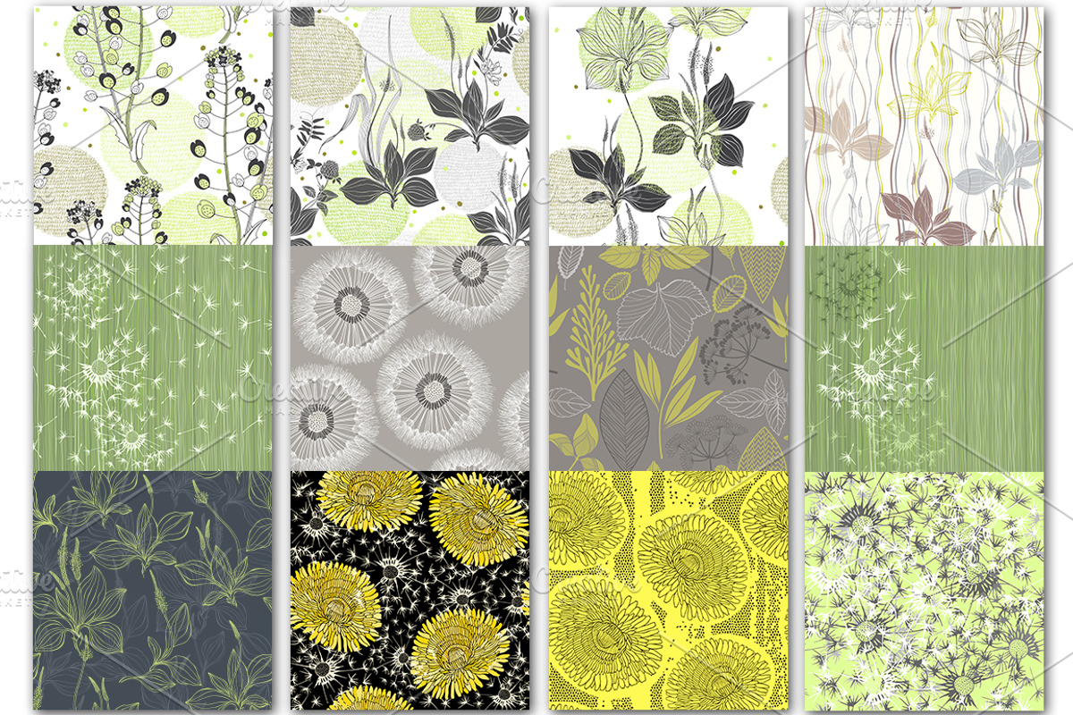 Wildherbs and flowers. Patterns., a Pattern Graphic by maritime_m (Photo 13 of 16)