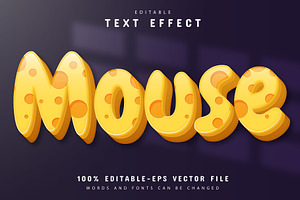 Font Text Effect 3d Editable Vol 18