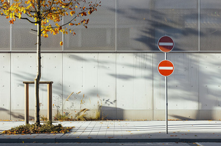 A red and white school zone sign sta, a Photo by Iftikhar Alam