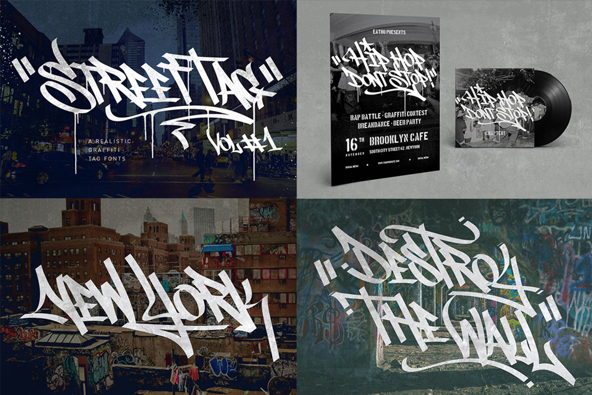 Complete Graffiti Font Bundles!, a Handwritten Font by tomatstudio (Photo 2 of 10)