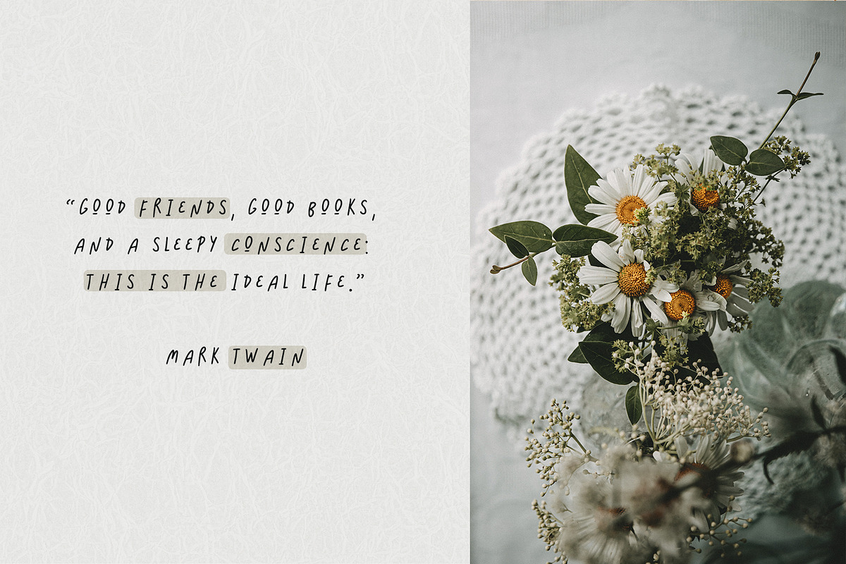 FLORAL VIBE - HANDWRITTEN QUOTE FONT, a Script Font by Ashiya Pixel (Photo 4 of 11)