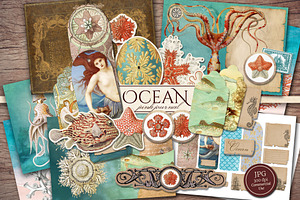 Ocean Scrapbooking Kit