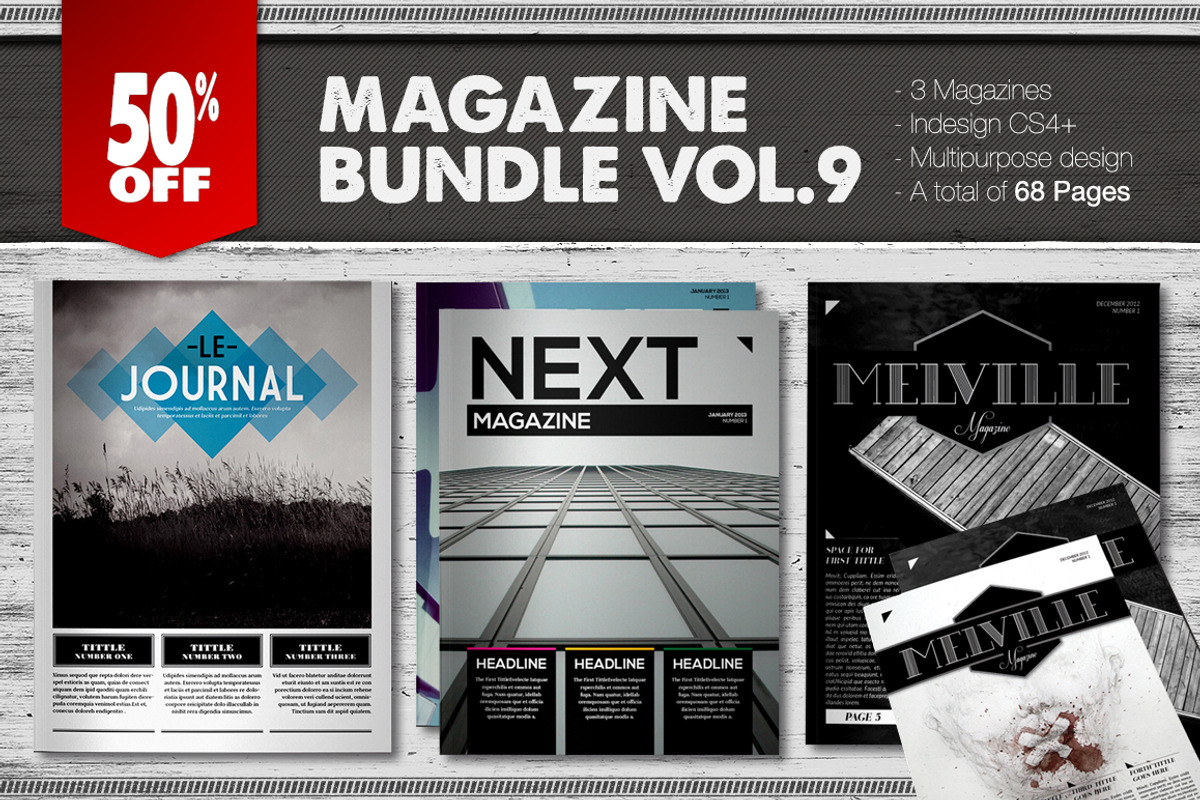 Magazine Bundle 9, a Magazine Template by Luuqas Design (Photo 1 of 5)