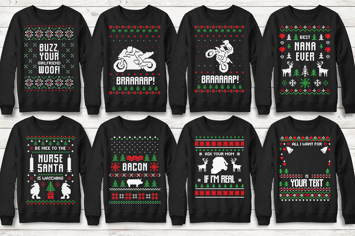 100+ Ugly Christmas Designs, an Illustration by beetlepixels (Photo 9 of 15)