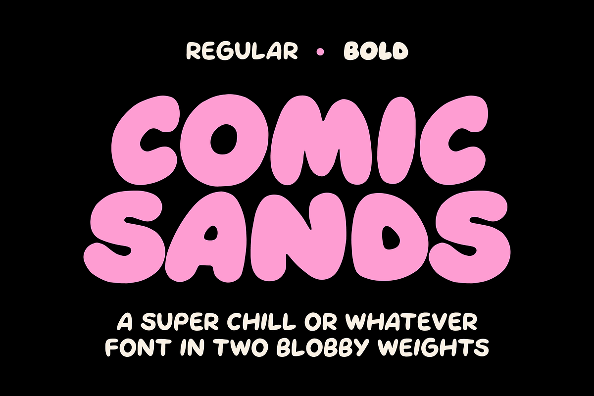 Comic Sands! A Font For Good Times, a Sans Serif Font by Meg Lewis Fun House (Photo 8 of 8)