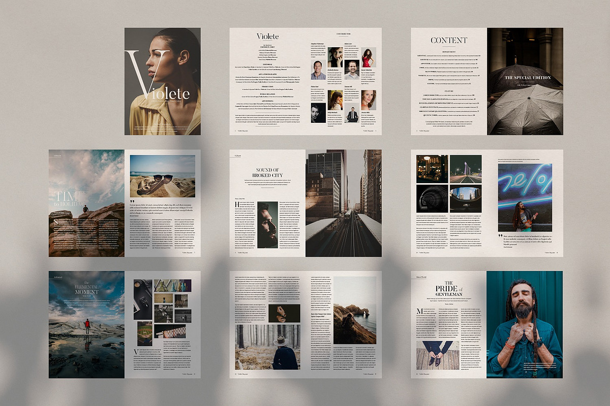 Violete Magazine, a Magazine Template by Bokuto (Photo 7 of 8)