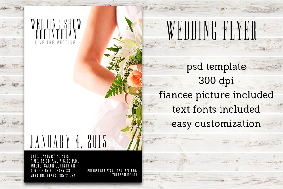 Wedding Flyer Template, a Flyer Template by Graphicfy Templates (Photo 3 of 5)