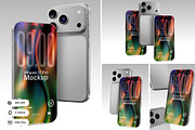 High Quality iPhone 17 Pro Mockup, an iPhone Mockup by Nathatype (Thumbnail 1 of 9)