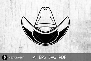 Illustration Of Cowboy Hat