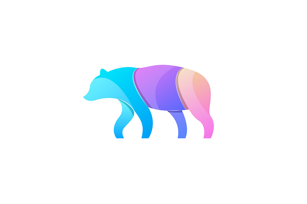 Vector logo bear colorful, a Branding & Logo Template by Syaeful Anas (Photo 3 of 6)