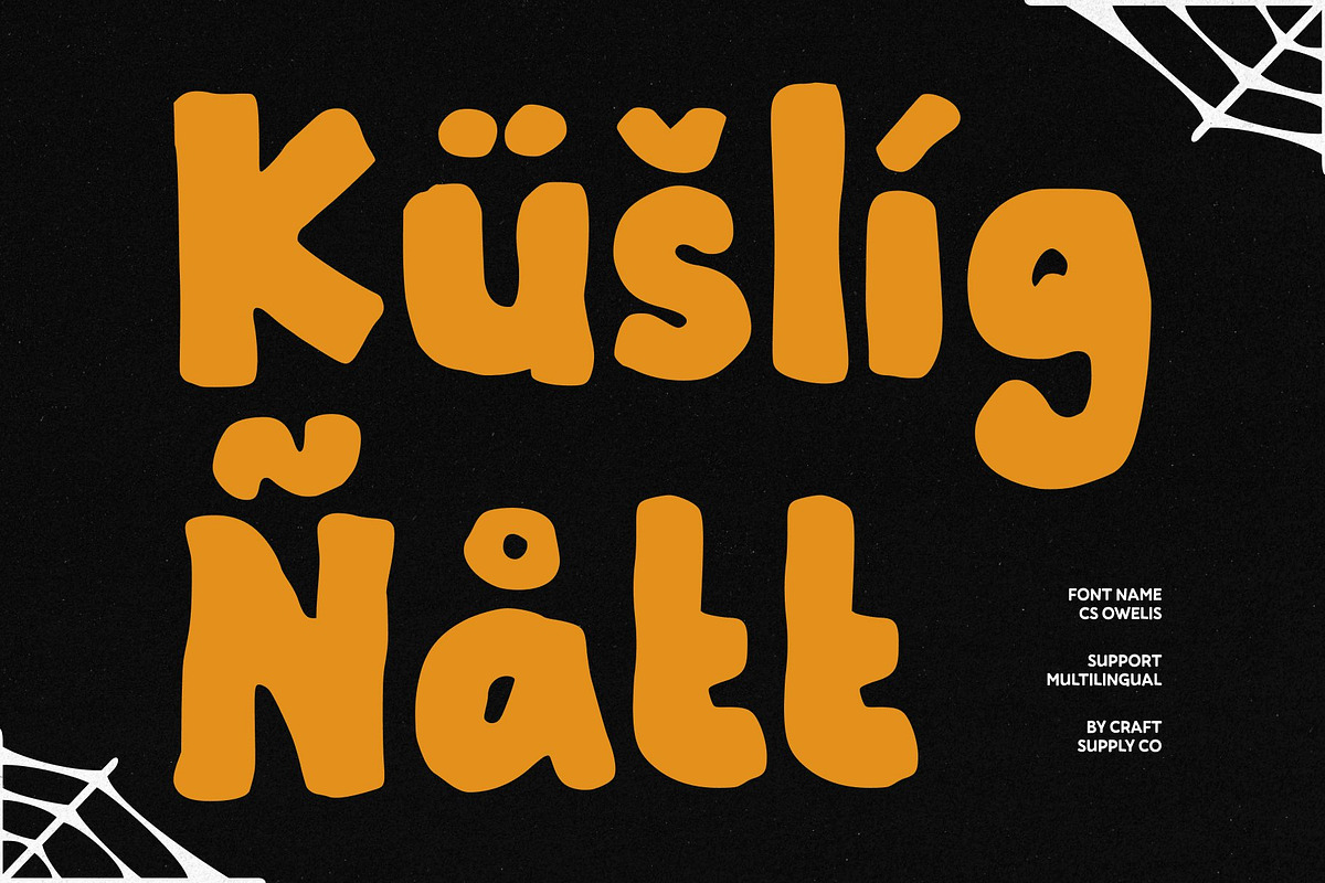 CS Owelis – Handdrawn Halloween Font, a Sans Serif Font by Craft Supply Co. (Photo 7 of 8)