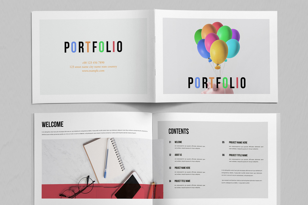 Portfolio Landscape Layout, a Brochure Template by ContestDesign (Photo 2 of 5)