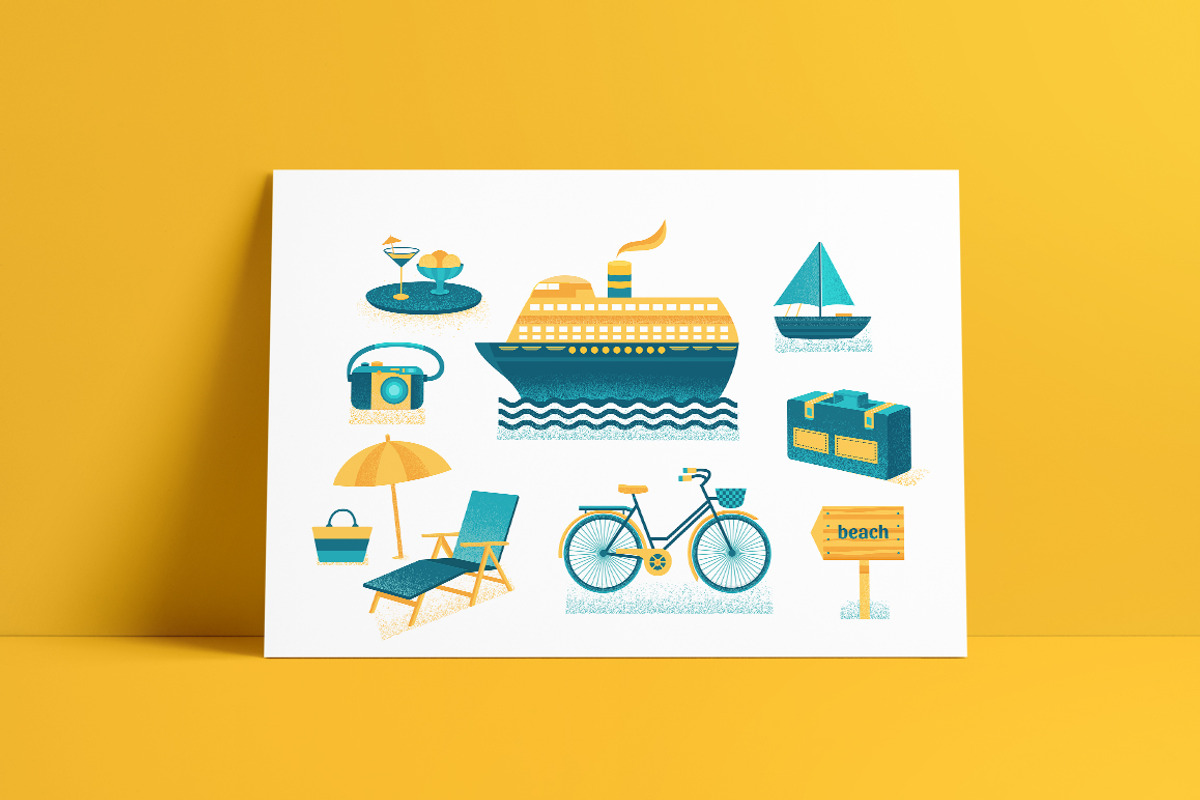 Summer collection-elements, icons, a Food Illustration by Dasha Efremova (Photo 2 of 8)