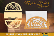 Beach Sunset Napkin Holder Lasercut, an Object Graphic by OTVEY DESIGN (Thumbnail 9 of 13)