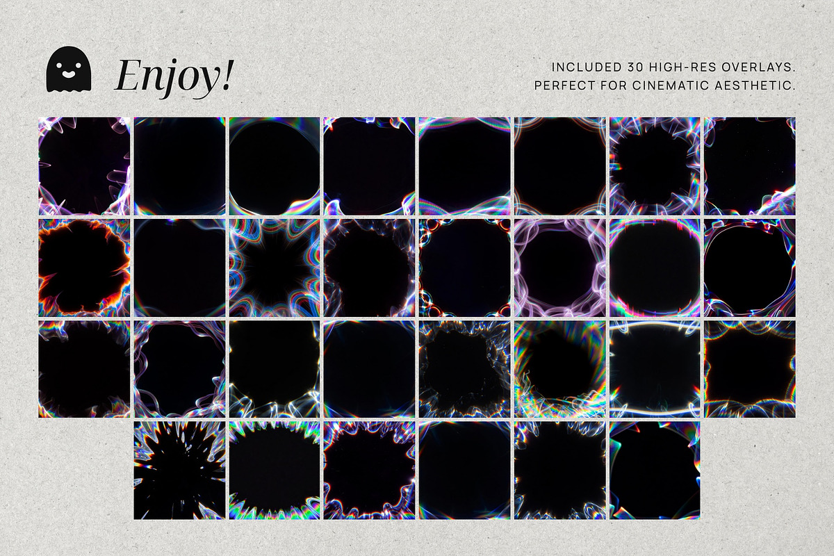 Luminous Vortex Ring Overlays, a Texture Graphic by PhotoSpirit (Photo 8 of 8)