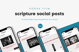 Kodak Film Scripture Canva Template