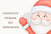 Christmas Clipart, Cute Santa Claus, an Illustration by ekossa_art (Thumbnail 5 of 9)