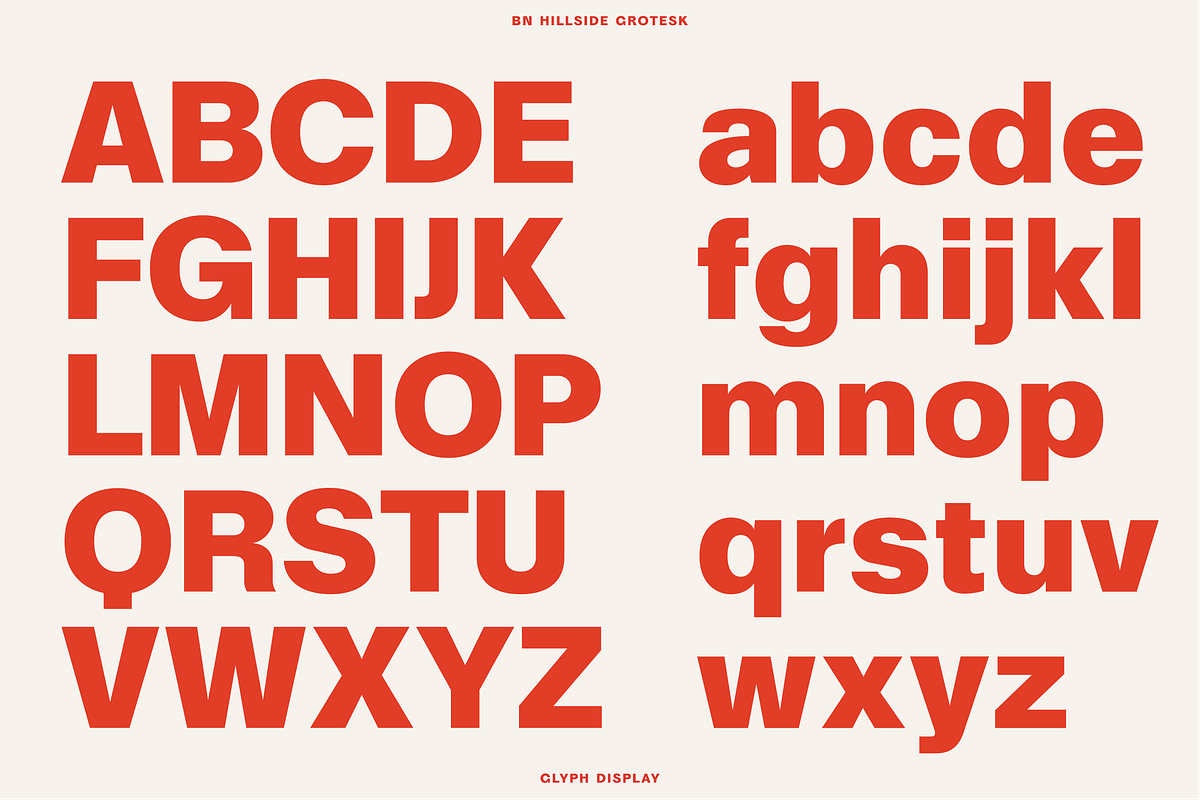 BN Hillside Grotesk, a Sans Serif Font by Bnick (Photo 7 of 14)