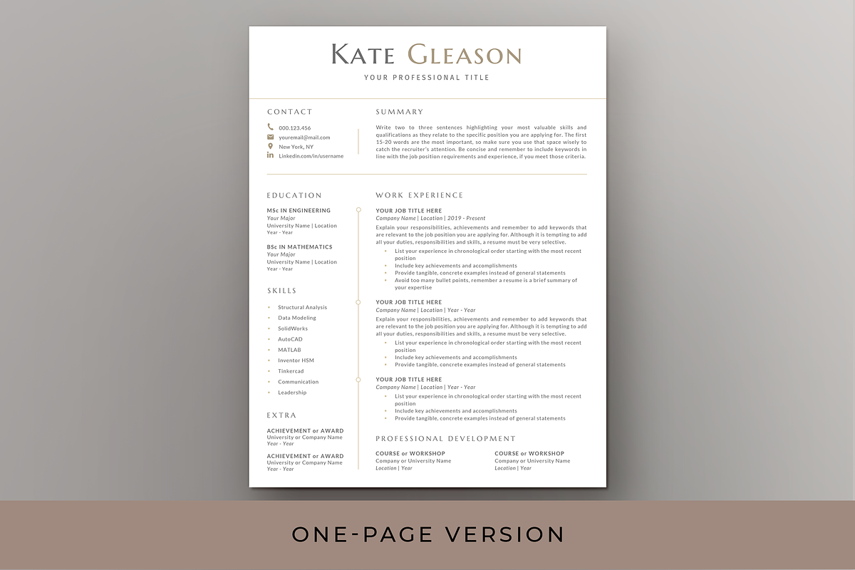 Engineer Resume & Cover Letter -Word, a Resume Template by Resume Bureau (Photo 2 of 5)