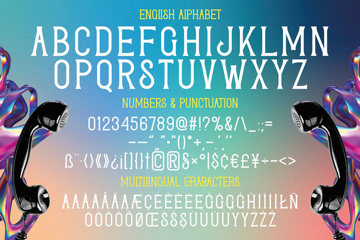 Transmitter Ligature Serif, a Serif Font by JumboDesign (Photo 3 of 5)