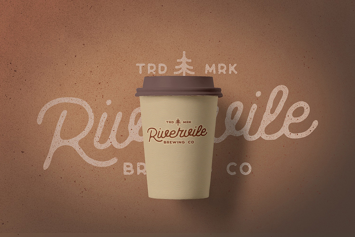 Riverfall Rounded Textured Typeface preview 5