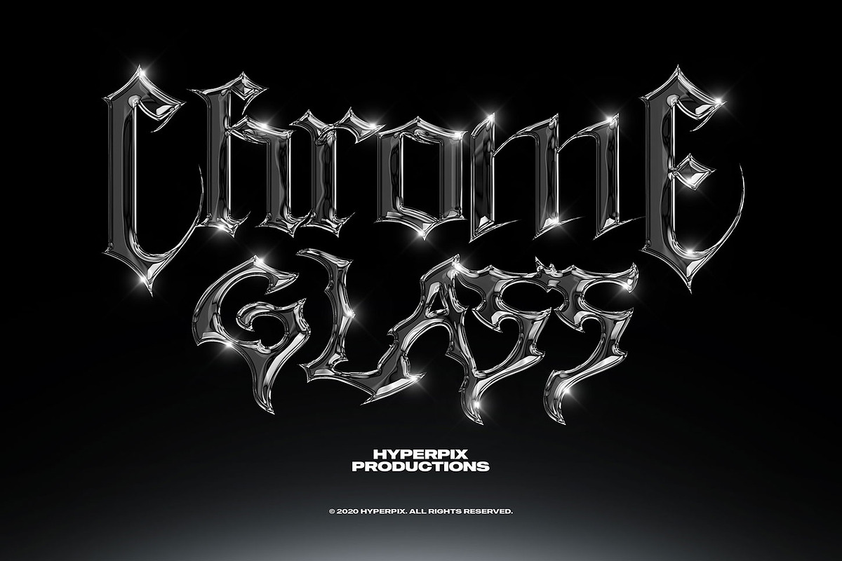 Chrome Text Styles Bundle - 50% OFF, a Layer Style Add-On by Hyperpix Productions (Photo 31 of 47)