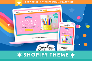 Colorful Shopify Theme | Confetti, a Shopify Template by Design Pixie
