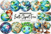 Earth Clipart PNG Free, an Illustration by DreamArtGraphic (Thumbnail 1 of 6)