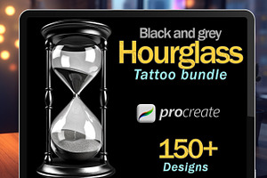 Procreate Hourglass Tattoo Bundle