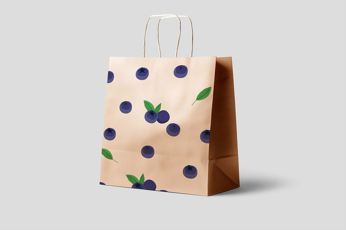 Blueberries seamless pattern, a Pattern Graphic by Viktorijareut (Photo 5 of 6)