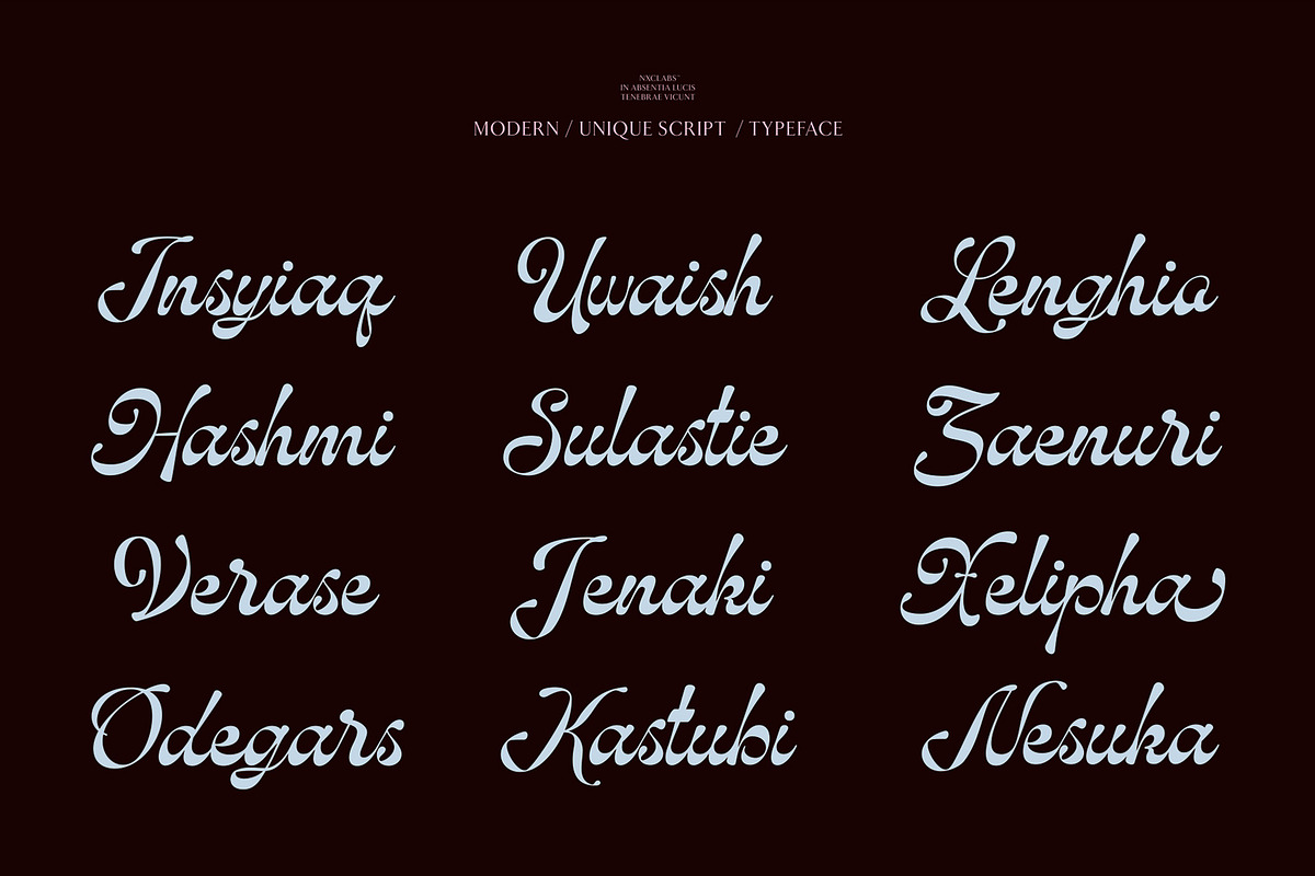 NCL Hubiny — Elegant Script, a Script Font by Enxyclo Studio (Photo 10 of 15)