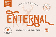 Enternal Vintage Stamp Typeface, a Sans Serif Font by Creatype Studio (Thumbnail 1 of 9)