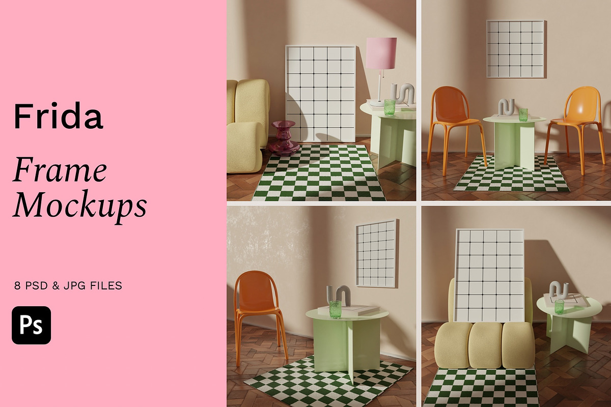 Frame Mockup Bundle For Print Shop, a Print Template by Bonumo (Photo 1 of 10)