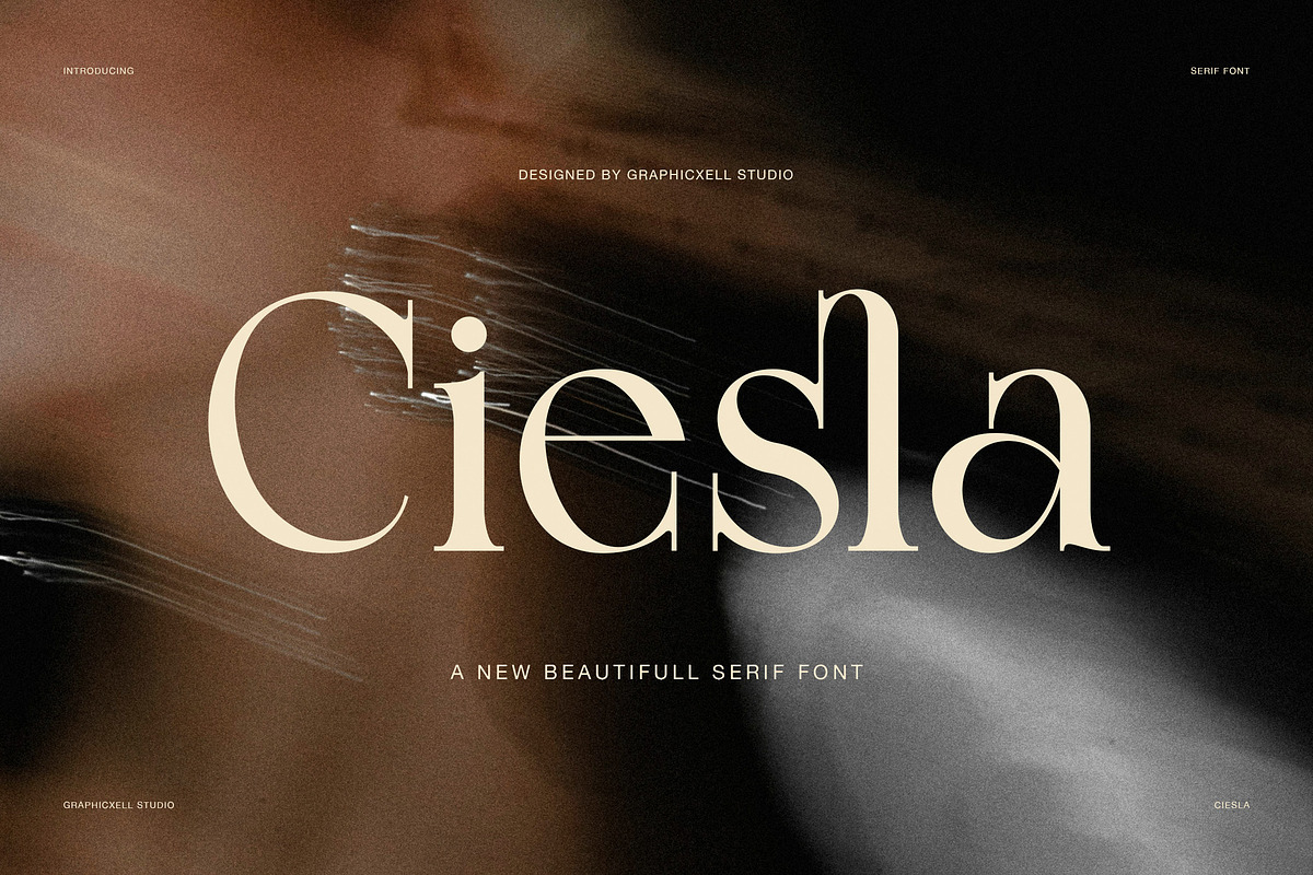 Ciesla Elegant Serif Font, a Serif Font by Graphicxell (Photo 1 of 8)