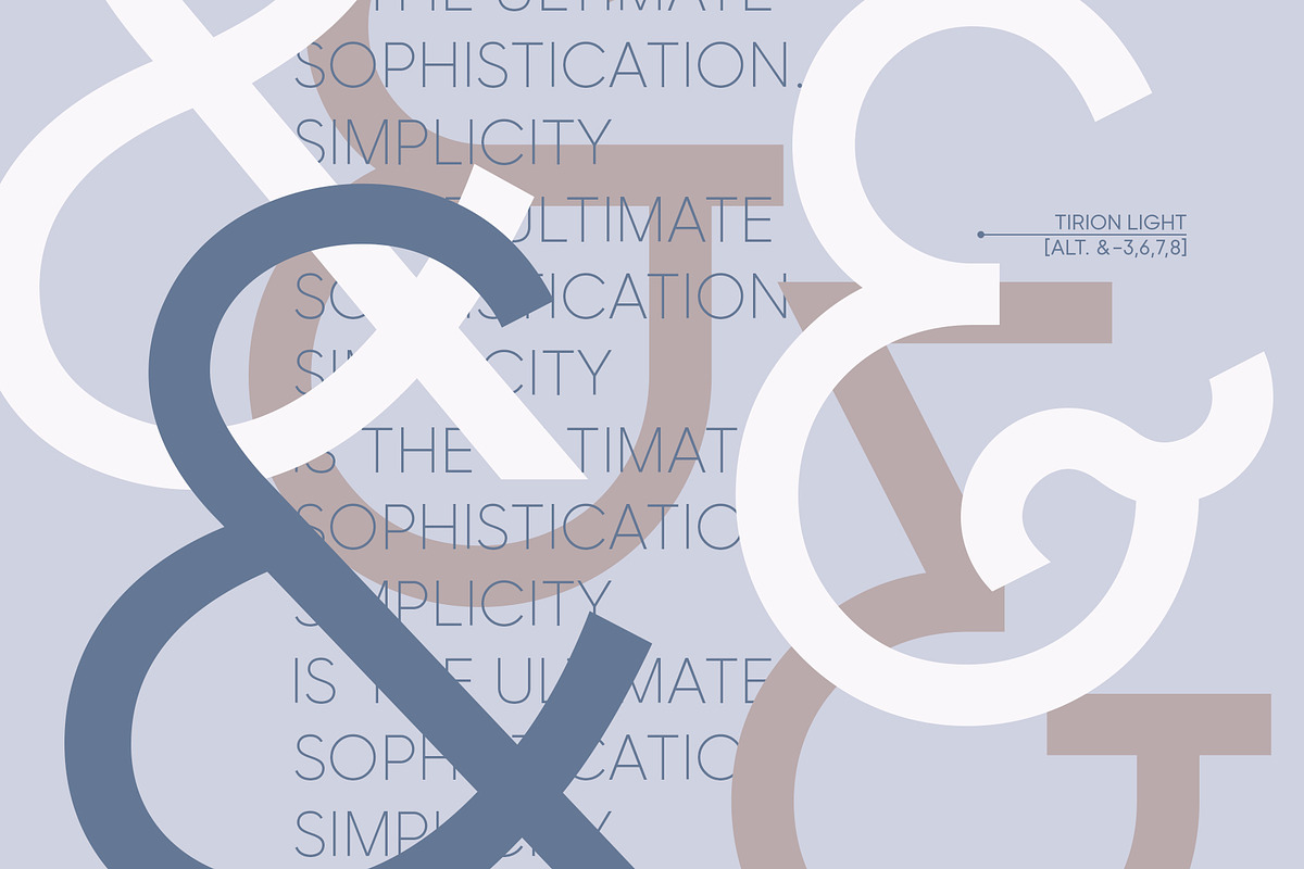 Tirion - The Ultimate Logo Toolkit, a Sans Serif Font by TirionType (Photo 12 of 15)