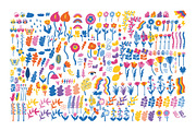 Naive meadow. Vector elements, a Decorative Illustration by Oliana Moroz (Thumbnail 11 of 20)