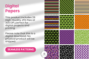 28 Halloween Themed Digital Papers, a Pattern Graphic by Nina Shaw (Thumbnail 3 of 10)