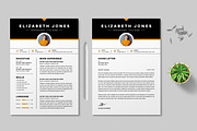 Resume Template, a Resume Template by MightyDesign (Thumbnail 1 of 6)