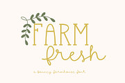 Farm Fresh, Cute Farmhouse Font, a Handwritten Font by Designing Digitals (Thumbnail 1 of 9)